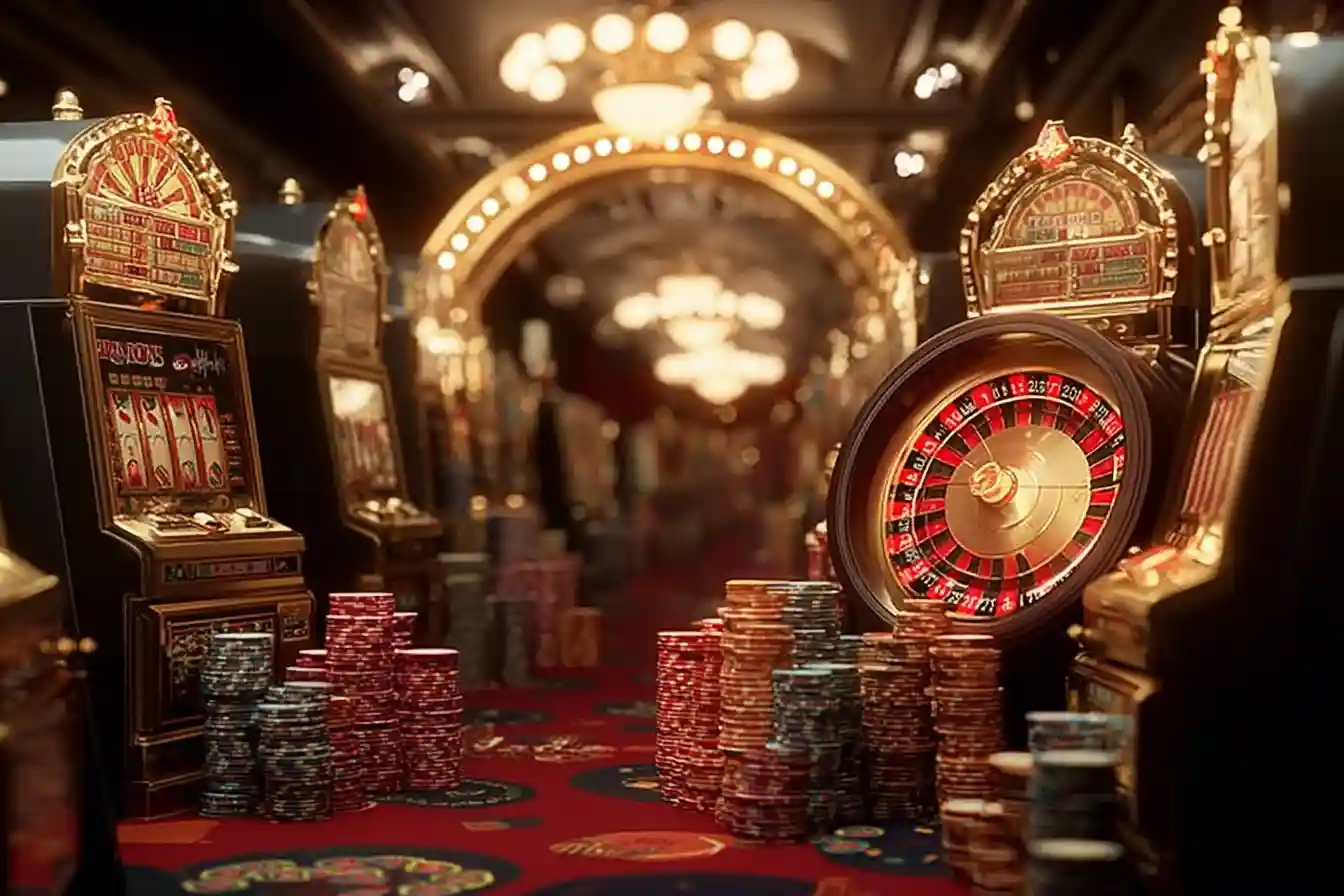 Casino slot machine illustration